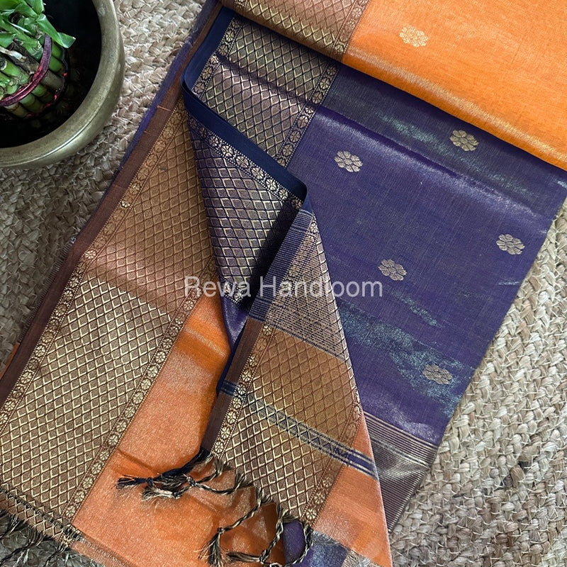 Maheshwari Tissue Butti Saree