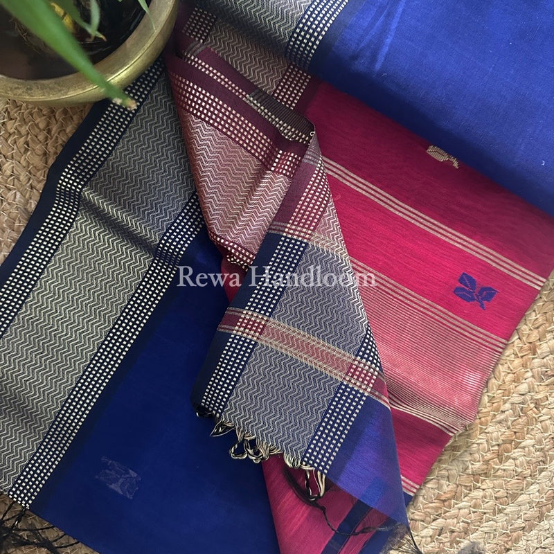 Maheshwari Resham Thread Butti Saree