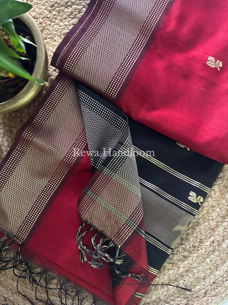 Maheshwari Resham Thread Butti Saree