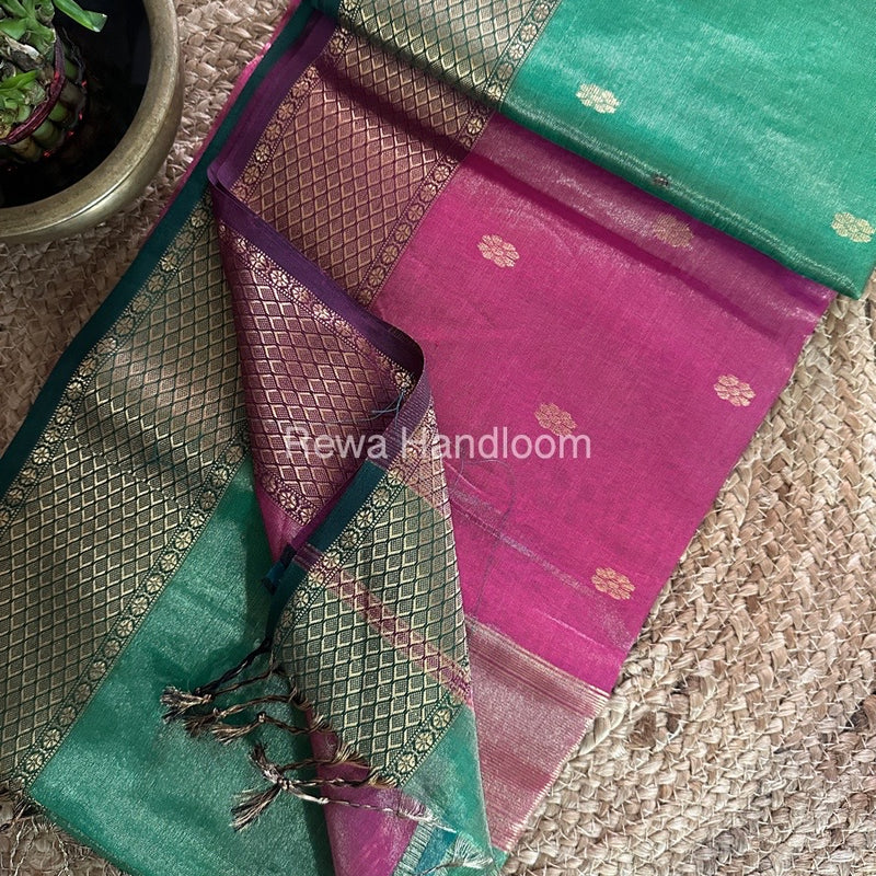Maheshwari  Tissue Butti Saree