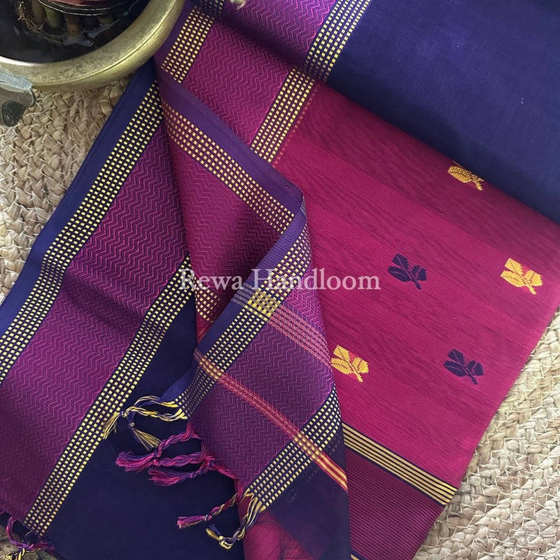 Maheshwari Resham Thread Butti Saree