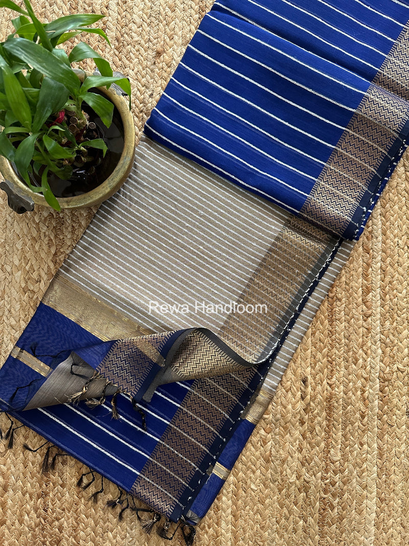 Maheshwari Gichha Thread Lining Saree