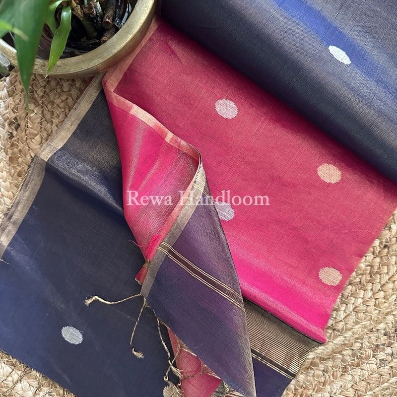 Maheshwari Tissue Butti Saree