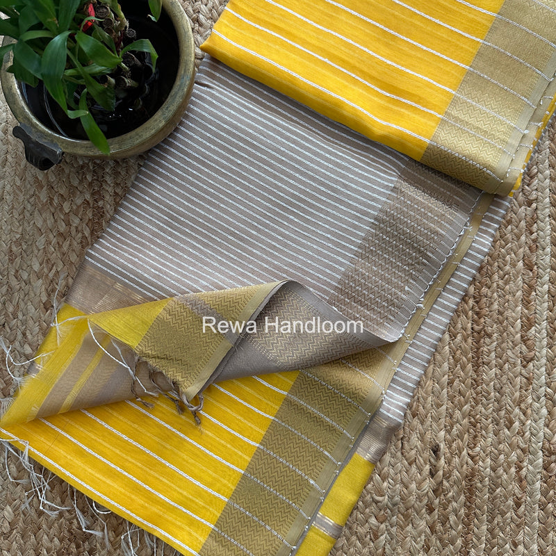 Maheshwari Gichha Thread Lining Saree