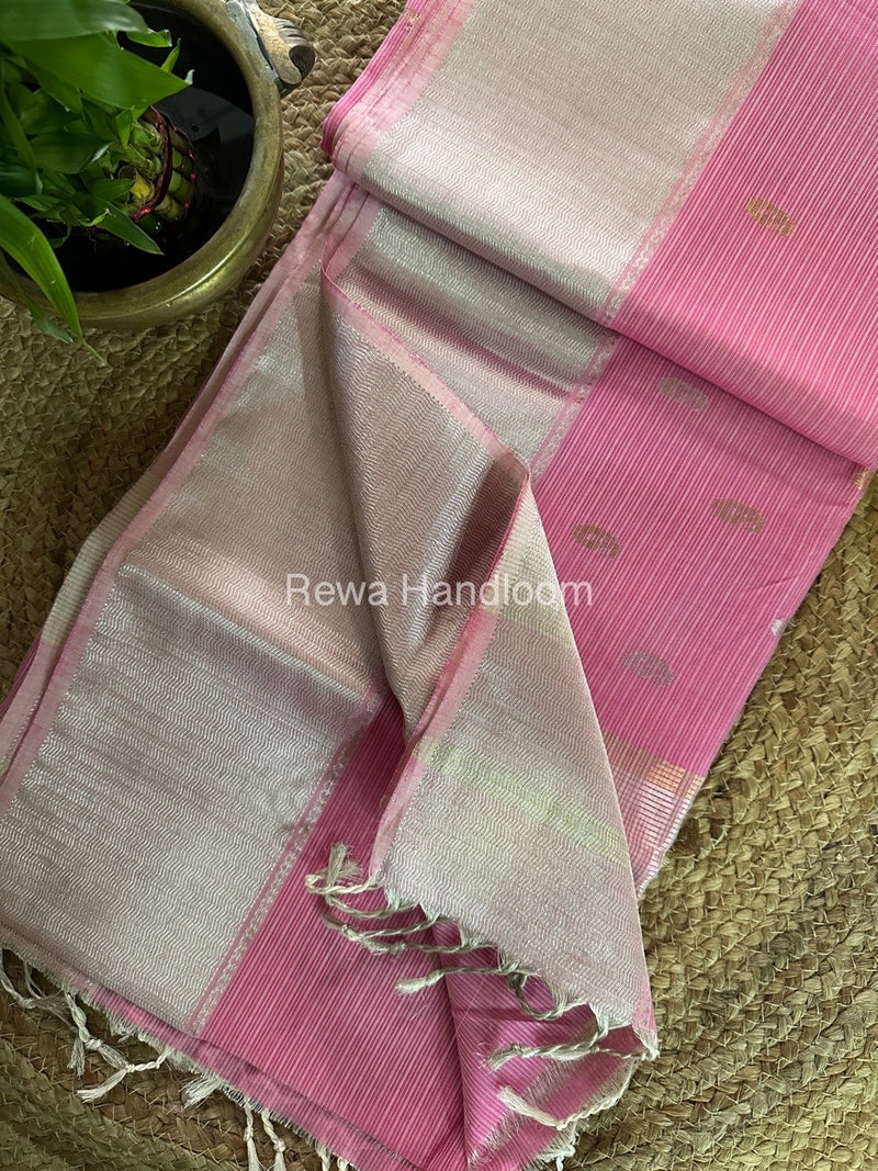 Maheshwari Silver Butti Saree 