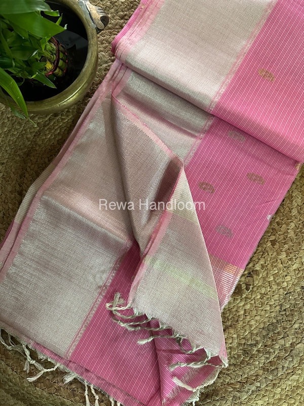 Maheshwari Silver Butti Saree 