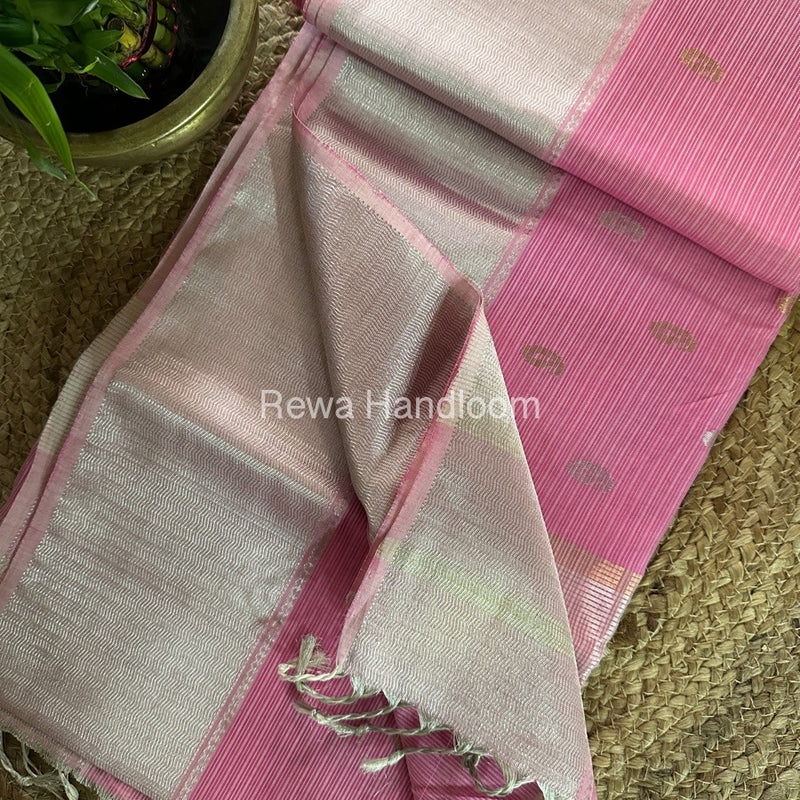 Maheshwari Silver Butti Saree 