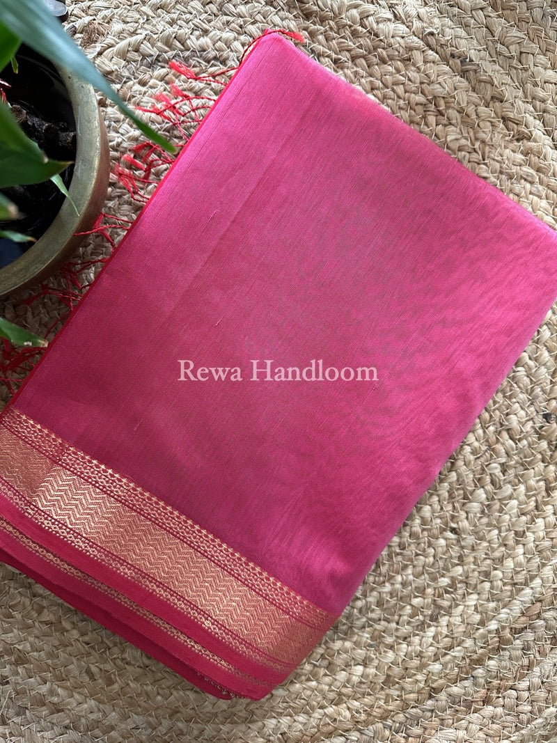 Maheshwari Magenta Pink Gichha Pallu Saree GP040