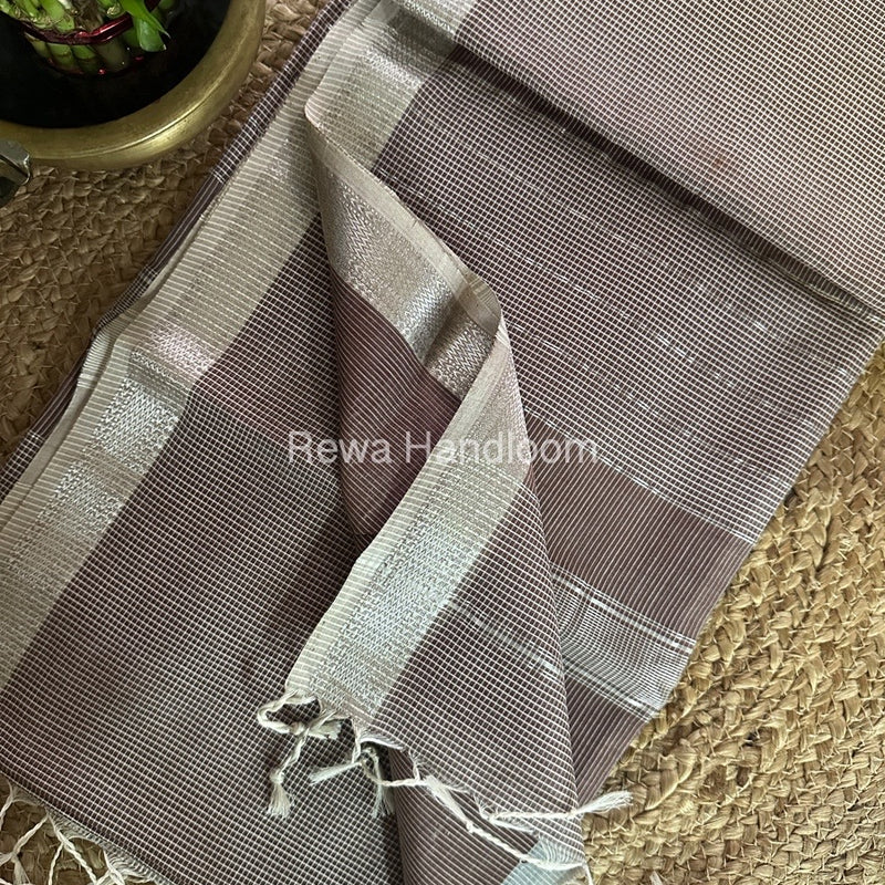 Maheshwari Self Checks Saree