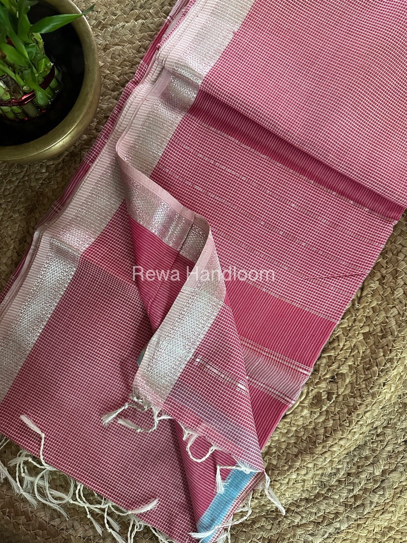 Maheshwari Self Checks Saree