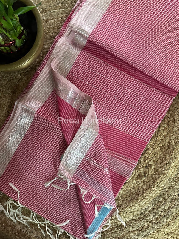 Maheshwari Self Checks Saree