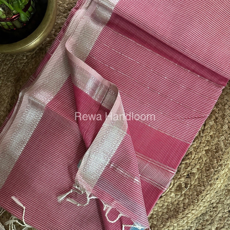 Maheshwari Self Checks Saree