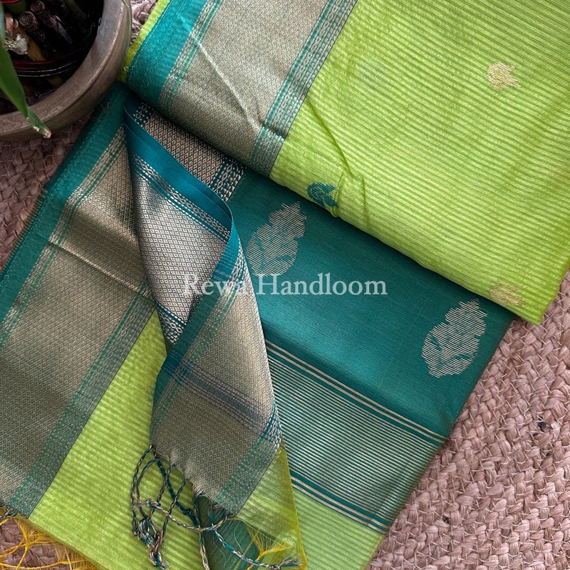 Maheshwari Butta Pallu Silk Saree