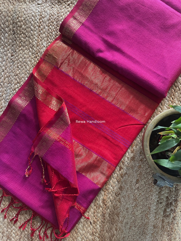 Maheshwari Garbha Reshami Silk Saree 