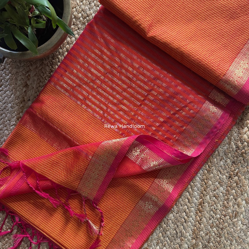 Maheshwari Garbha Reshami Silk Saree 