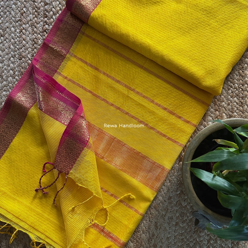 Maheshwari Garbha Reshami Silk Saree 