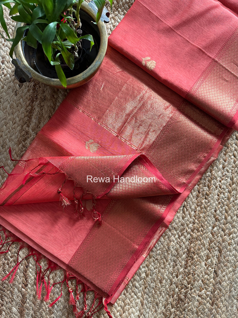 Maheshwari Lotus Butta Saree