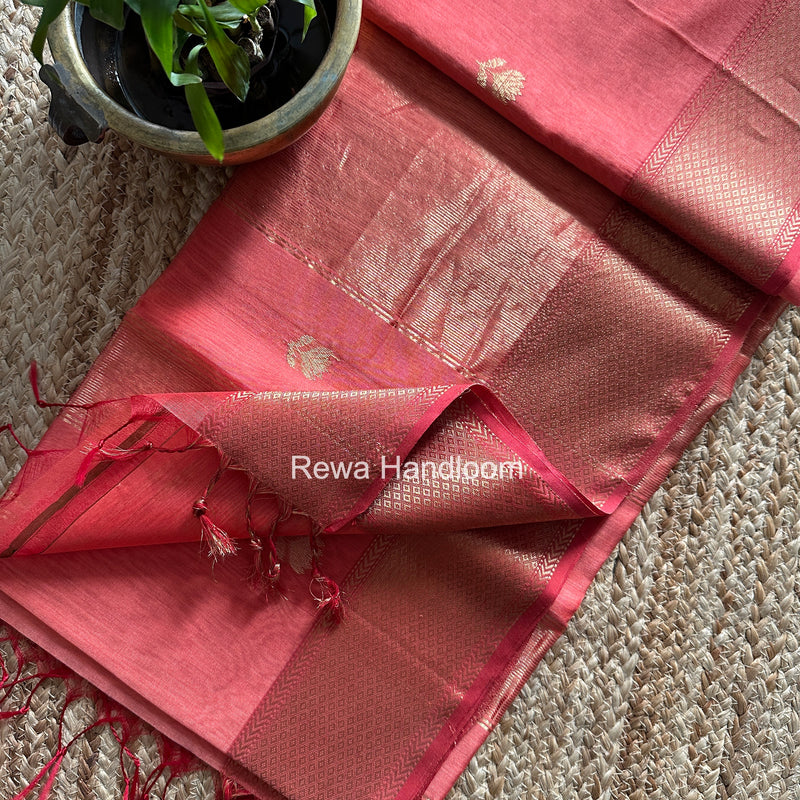 Maheshwari Lotus Butta Saree