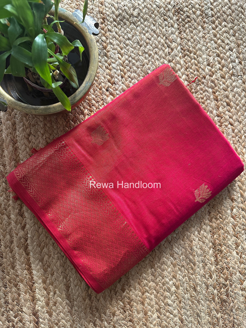 Maheshwari Rani Pink Lotus Shaded Butta Saree SLB012