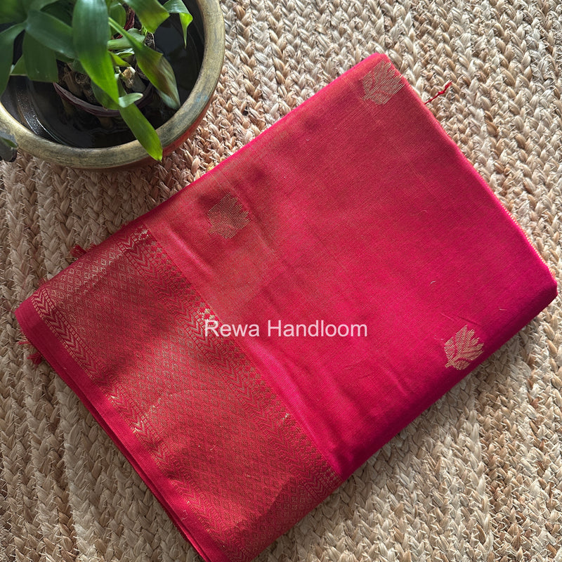 Maheshwari Rani Pink Lotus Shaded Butta Saree SLB012