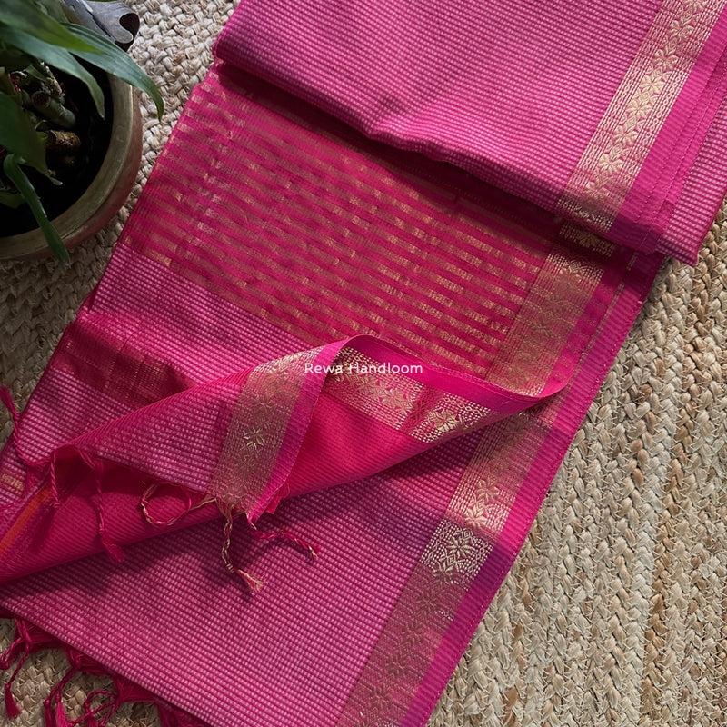 Maheshwari Garbha Reshami Silk Saree