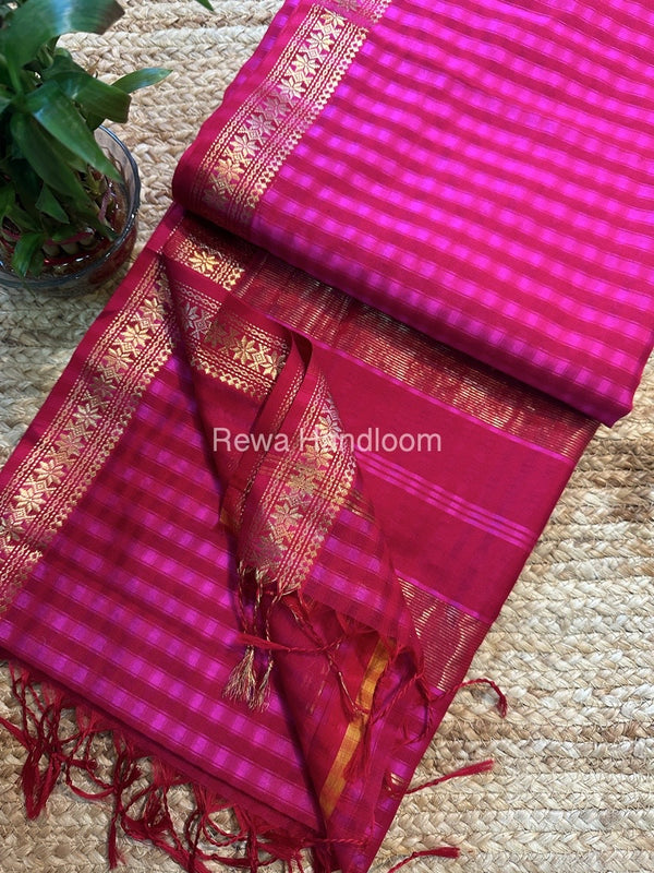 Maheshwari Garbha Reshami Silk Saree