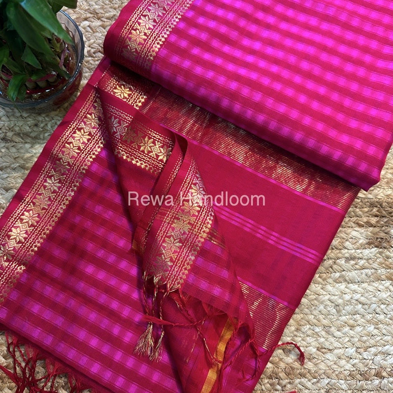 Maheshwari Garbha Reshami Silk Saree