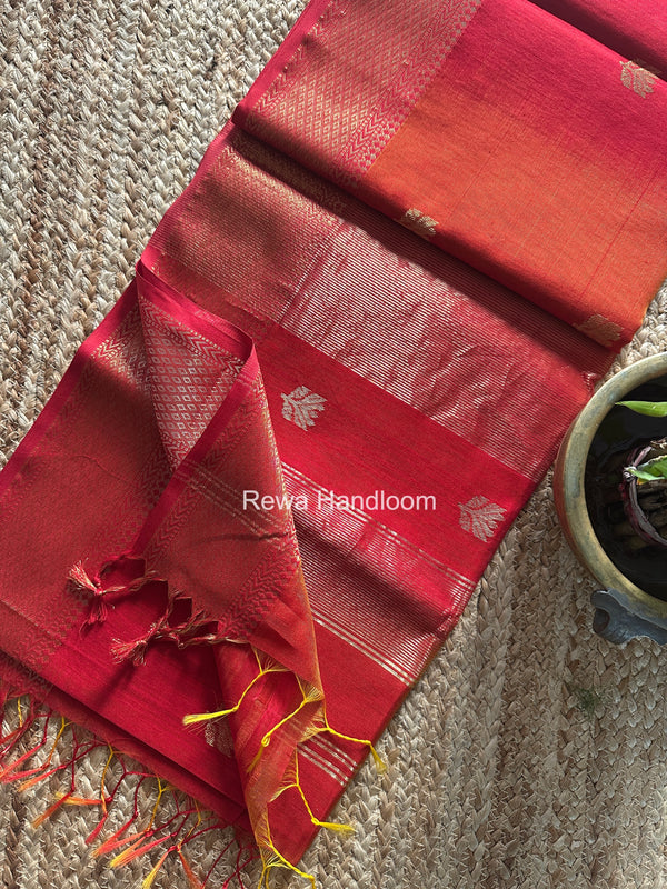 Maheshwari Lotus Shaded Butta Saree