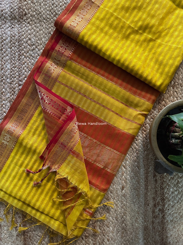 Maheshwari Garbha Reshami Silk Saree 