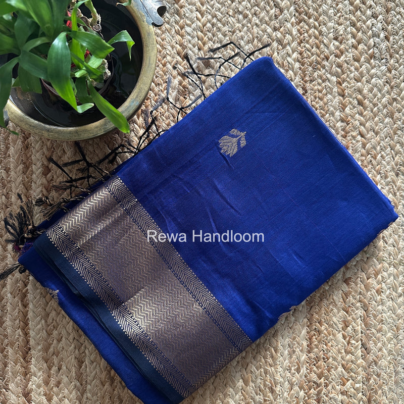 Maheshwari Blue Lotus Butta Saree LLBS050