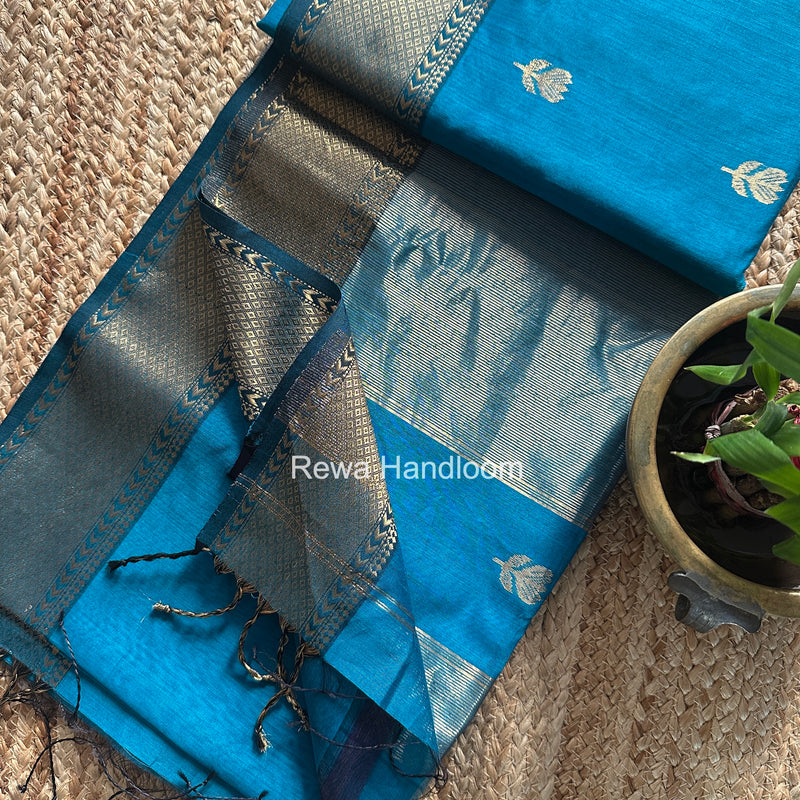 Maheshwari Lotus Butta Saree