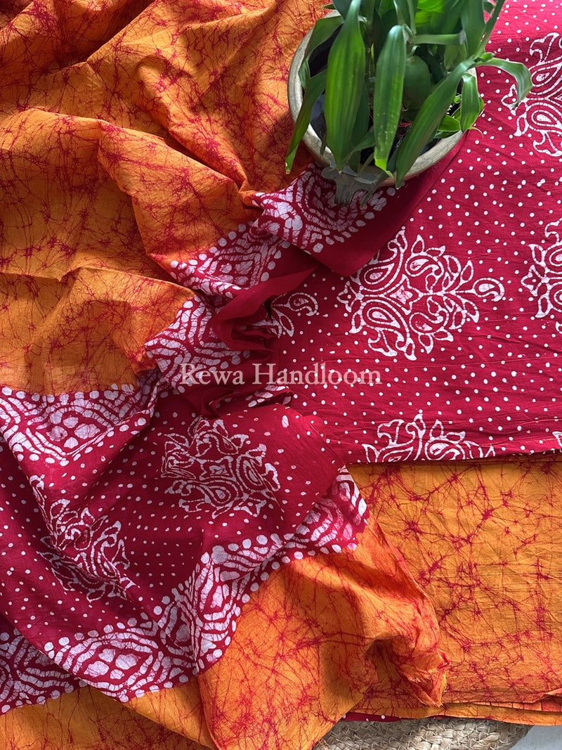 Batik Print Cotton Suit