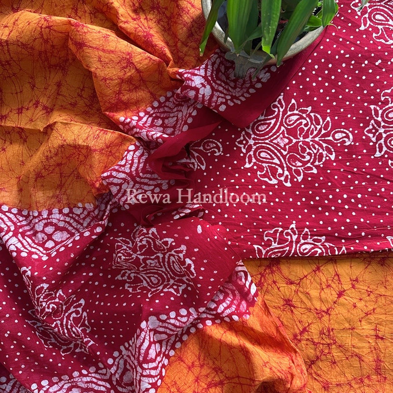 Batik Print Cotton Suit