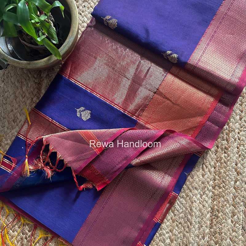 Maheshwari Lotus Shaded Butta Saree