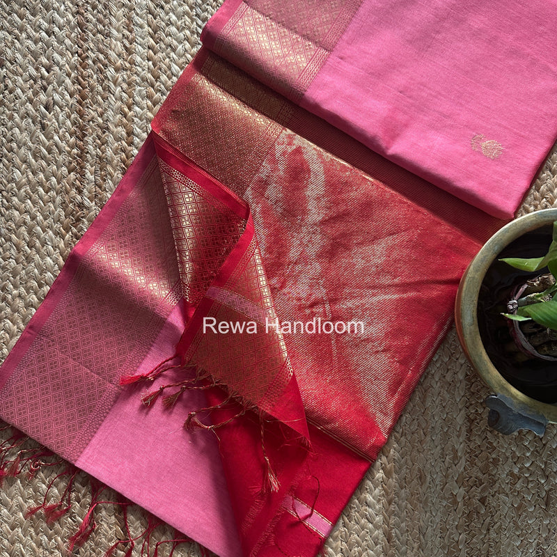 Maheshwari Lotus Butta Saree
