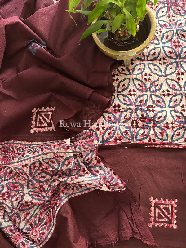 Batik Print Cotton Suit