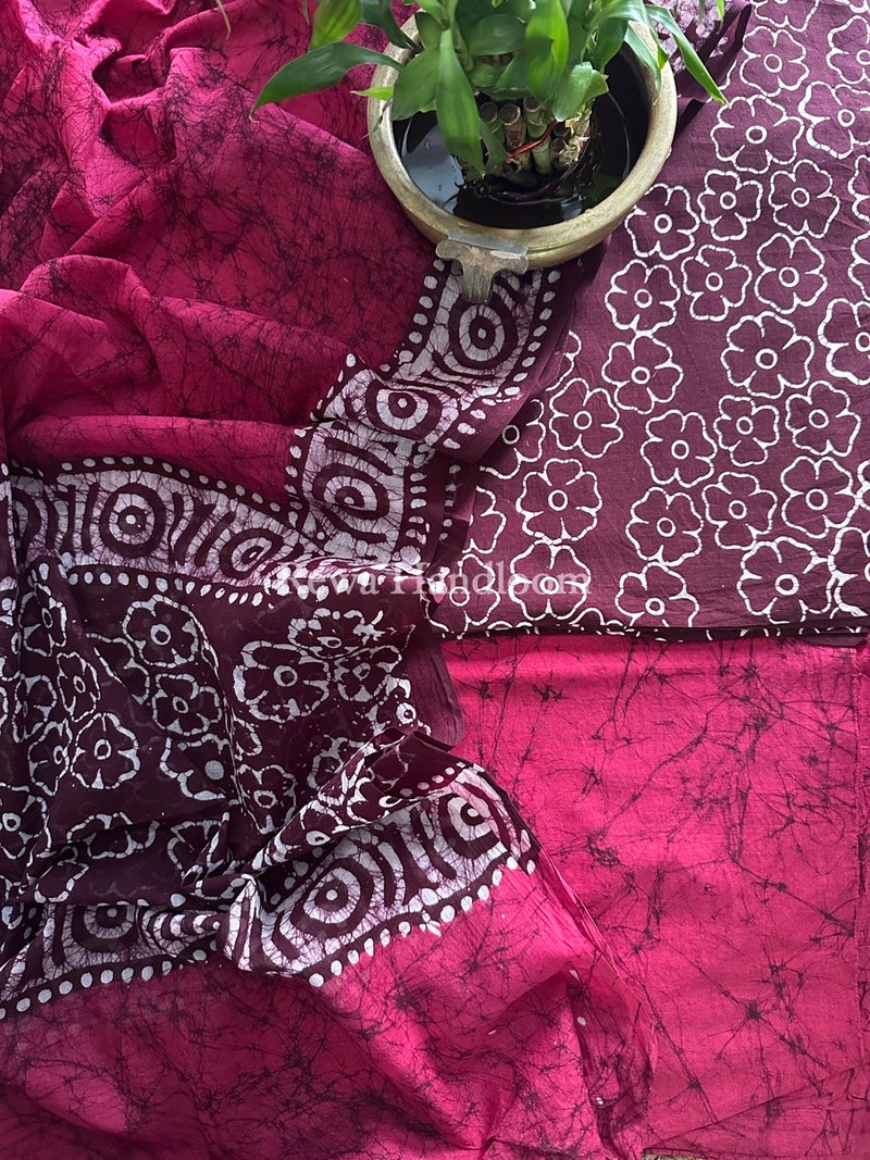  Batik Print Cotton Suit