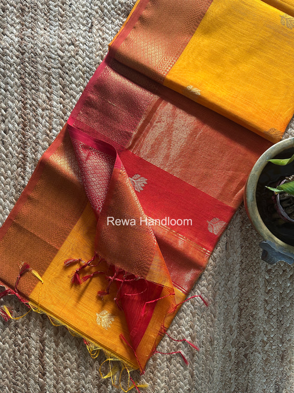 Maheshwari Lotus Shaded Butta Saree