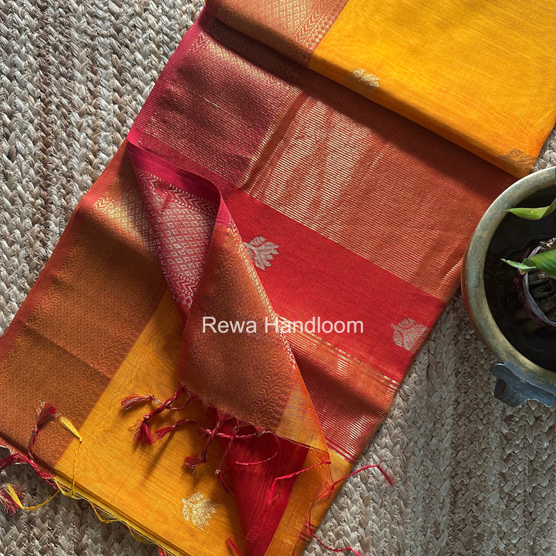 Maheshwari Lotus Shaded Butta Saree