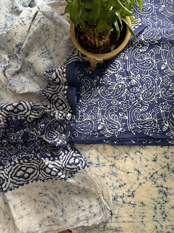 Batik Print Cotton Suit