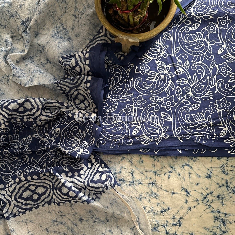 Batik Print Cotton Suit