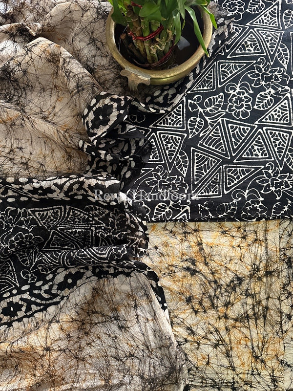 Batik Print Cotton Suit