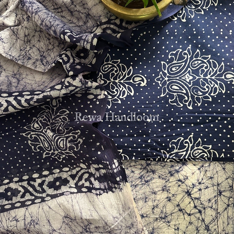 Batik Print Cotton Suit