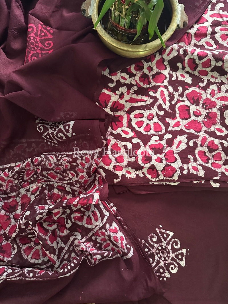 Batik Print Cotton Suit