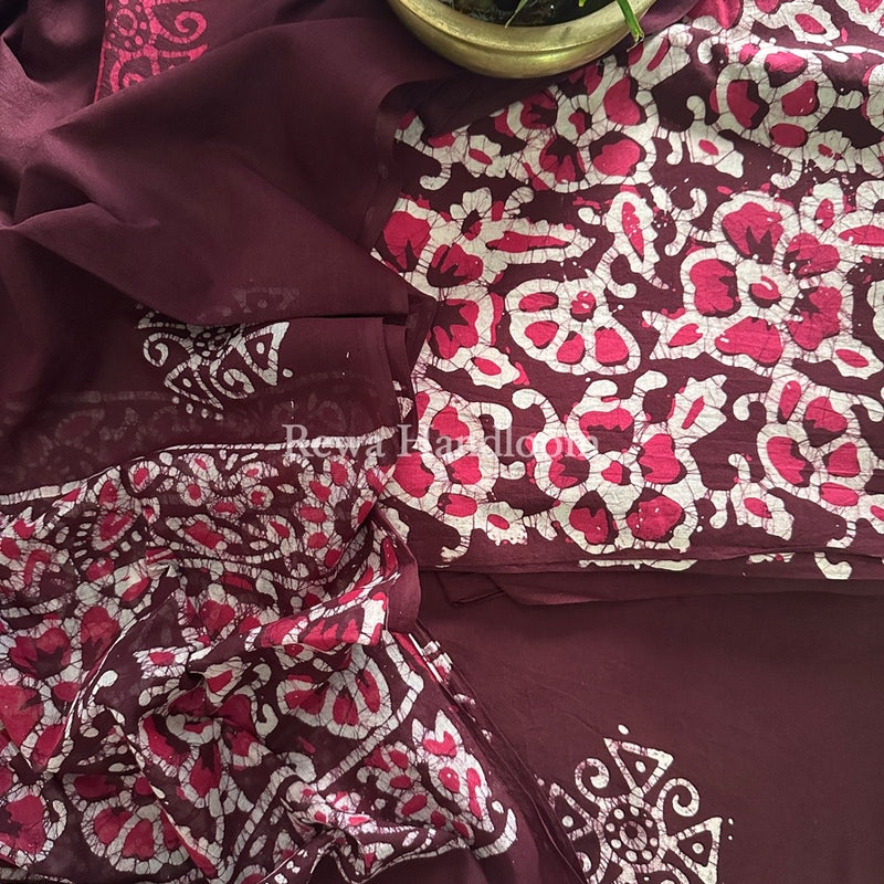 Batik Print Cotton Suit