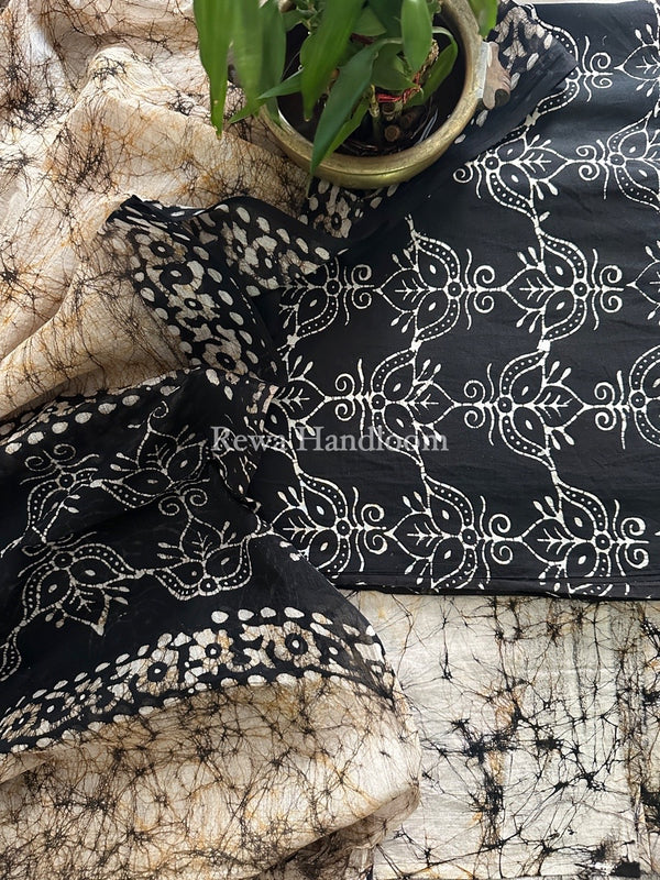 Batik Print Cotton Suit