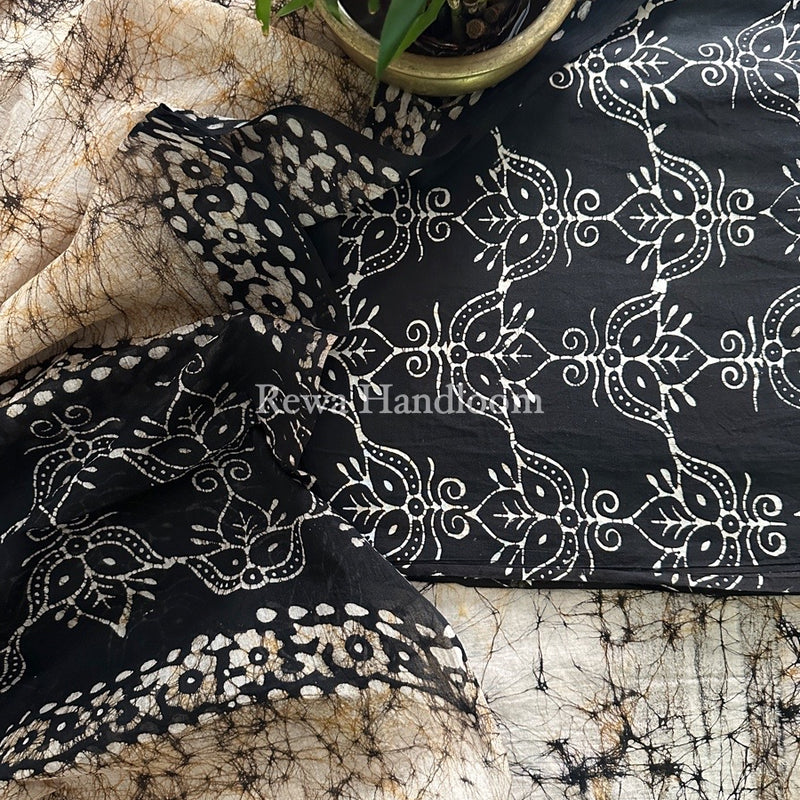 Batik Print Cotton Suit