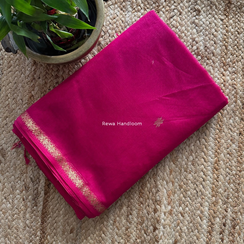 Rani Pink Star Butti Maheshwari Saree SBS0067