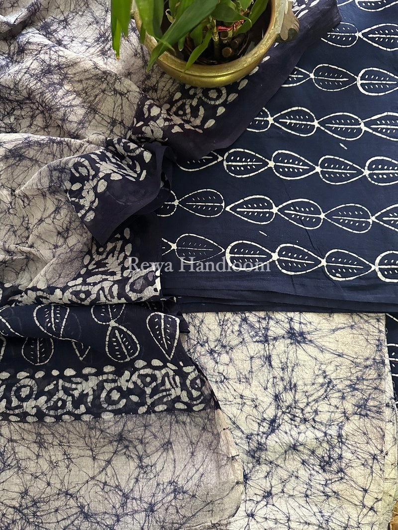 Batik Print Cotton Suit