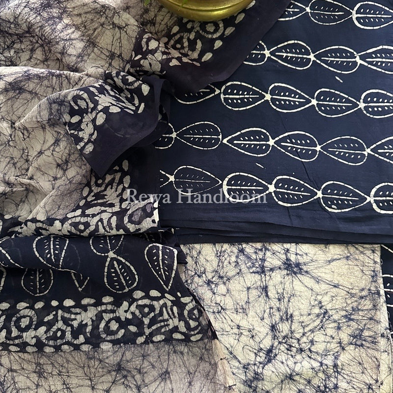 Batik Print Cotton Suit